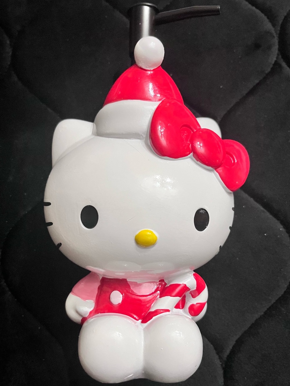 HELLO KITTY Candy Cane Holiday Soap Dispenser